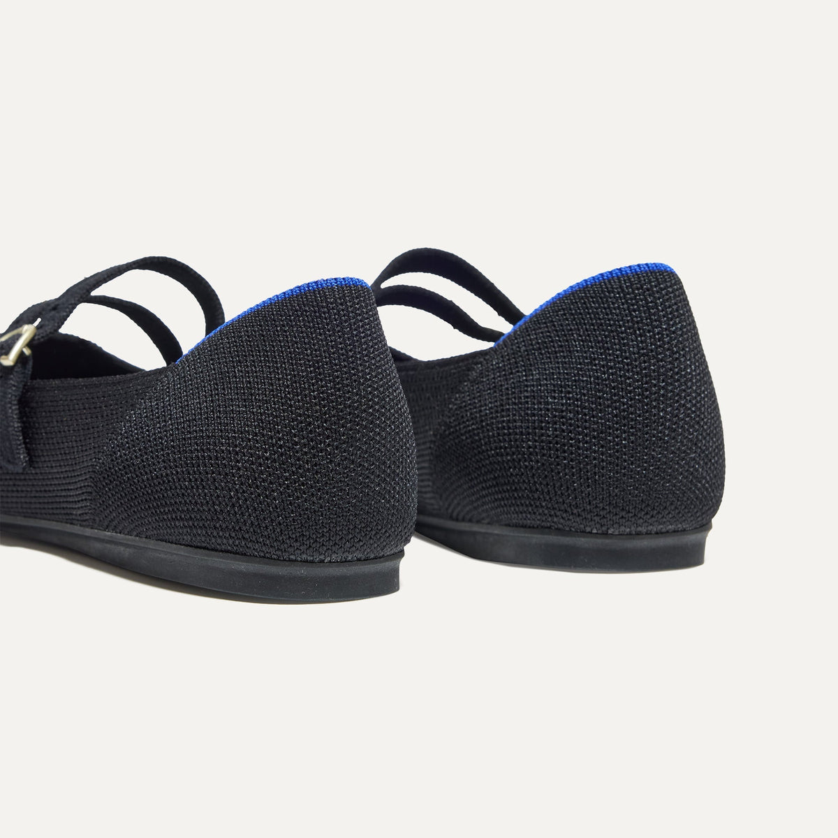 The Double Buckle Mary Jane in Black | Rothys Women