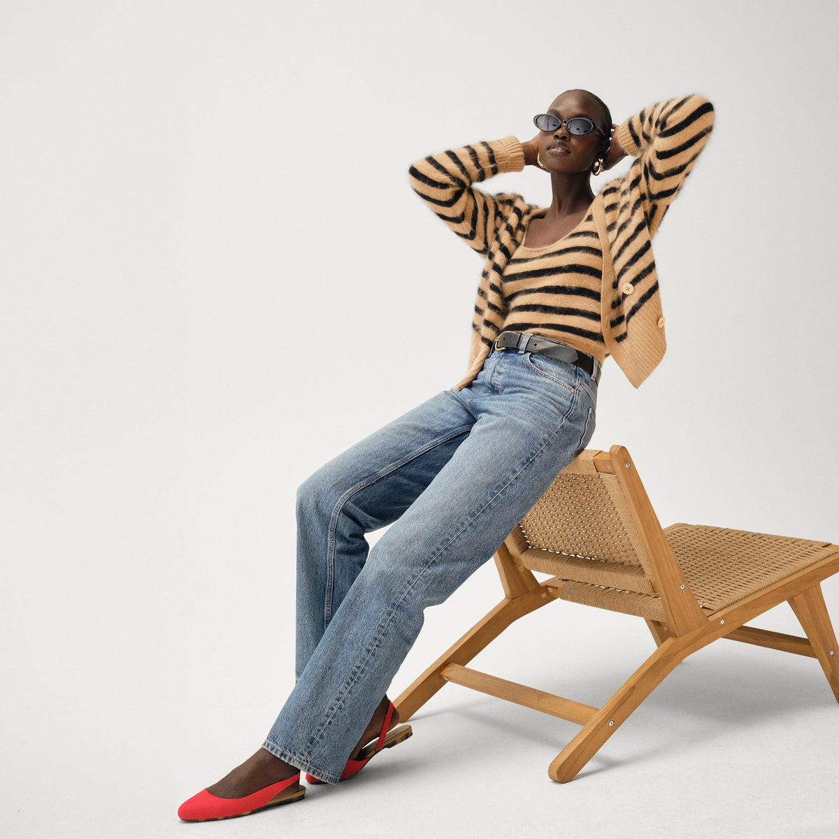 The Almond Slingback in Lollipop Red | Rothys Women