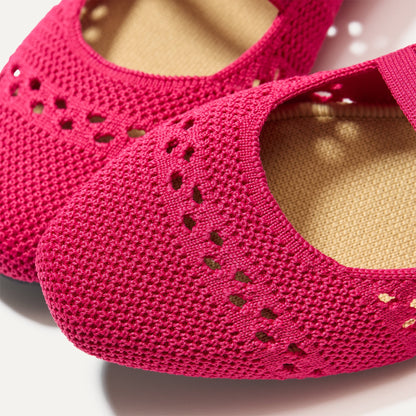 The Double Buckle Mary Jane in Rouge Crochet | Rothys Women