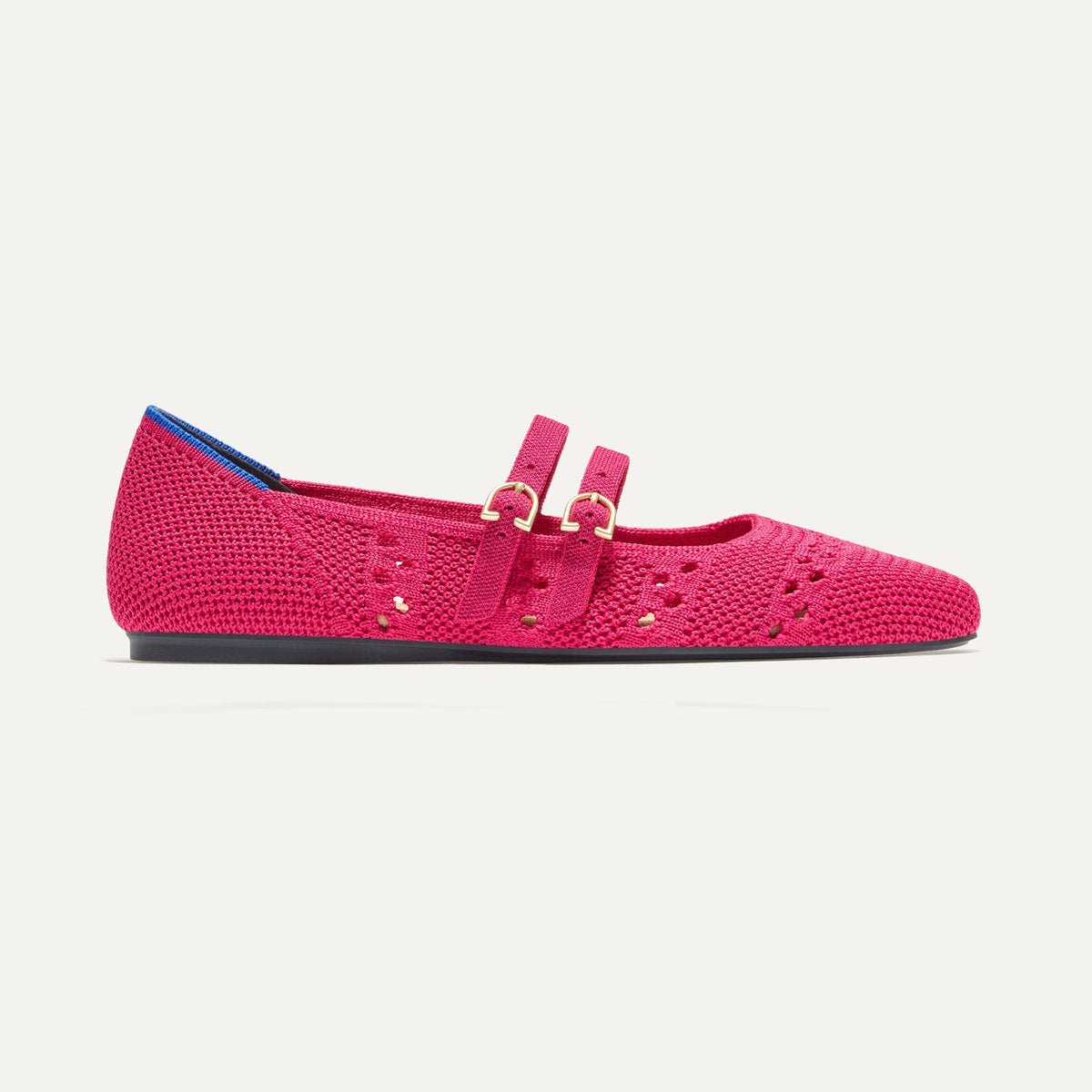 The Double Buckle Mary Jane in Rouge Crochet | Rothys Women