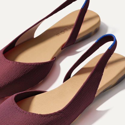 The Almond Slingback in Syrah | Rothys Women