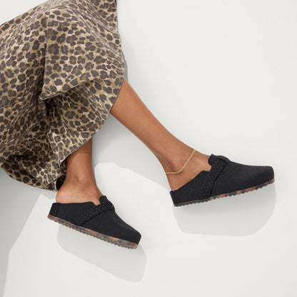 The Braid Clog in Black | Rothys Women