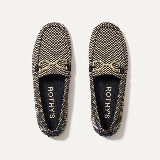 The Double Bit Driver in Classic Micro Check | Rothys Women