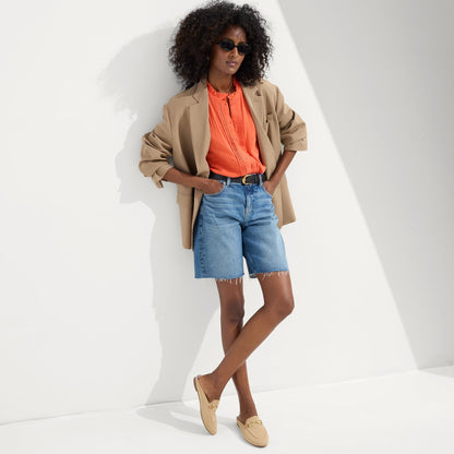 The Double Bit Loafer Mule in Waffle Micro Check | Rothys Women