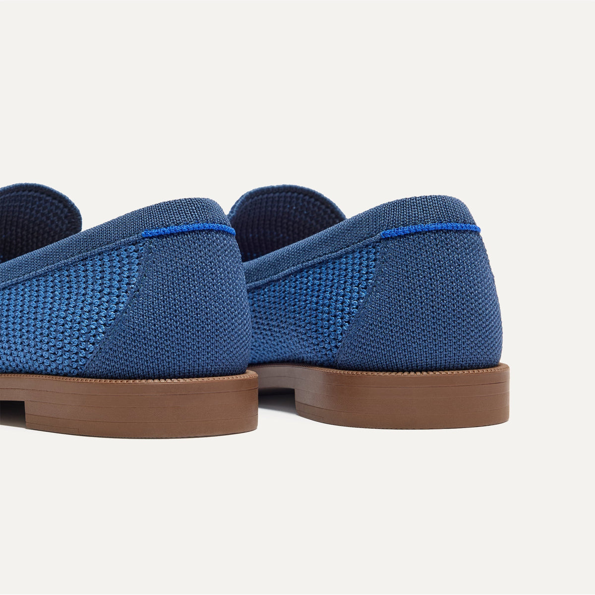 The Penny Loafer in Blue Raffia-Knit for Women | Rothys Women