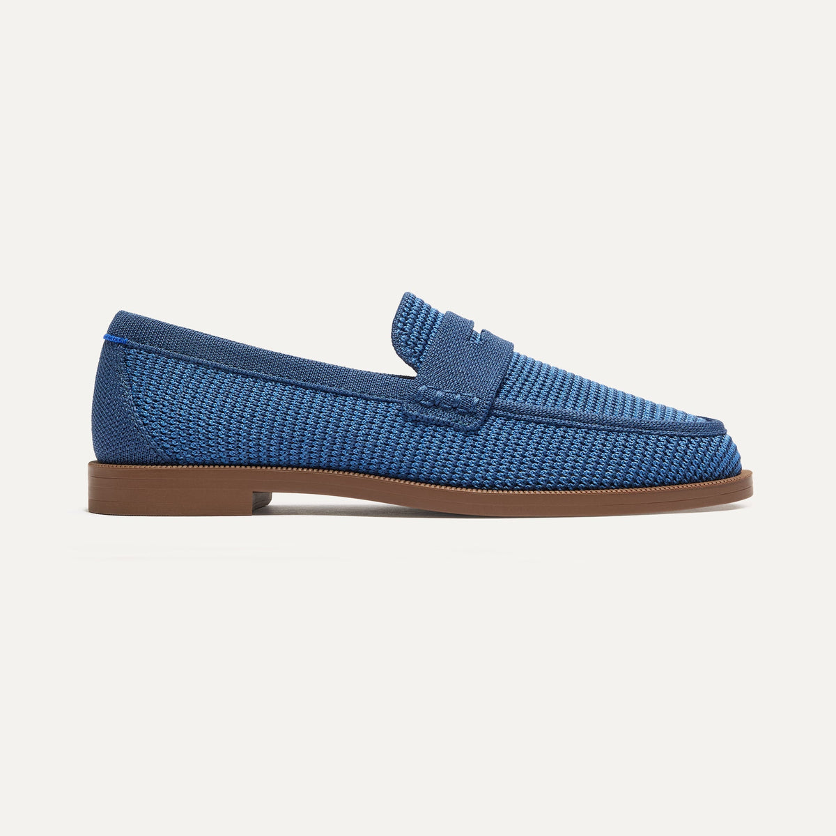 The Penny Loafer in Blue Raffia-Knit for Women | Rothys Women