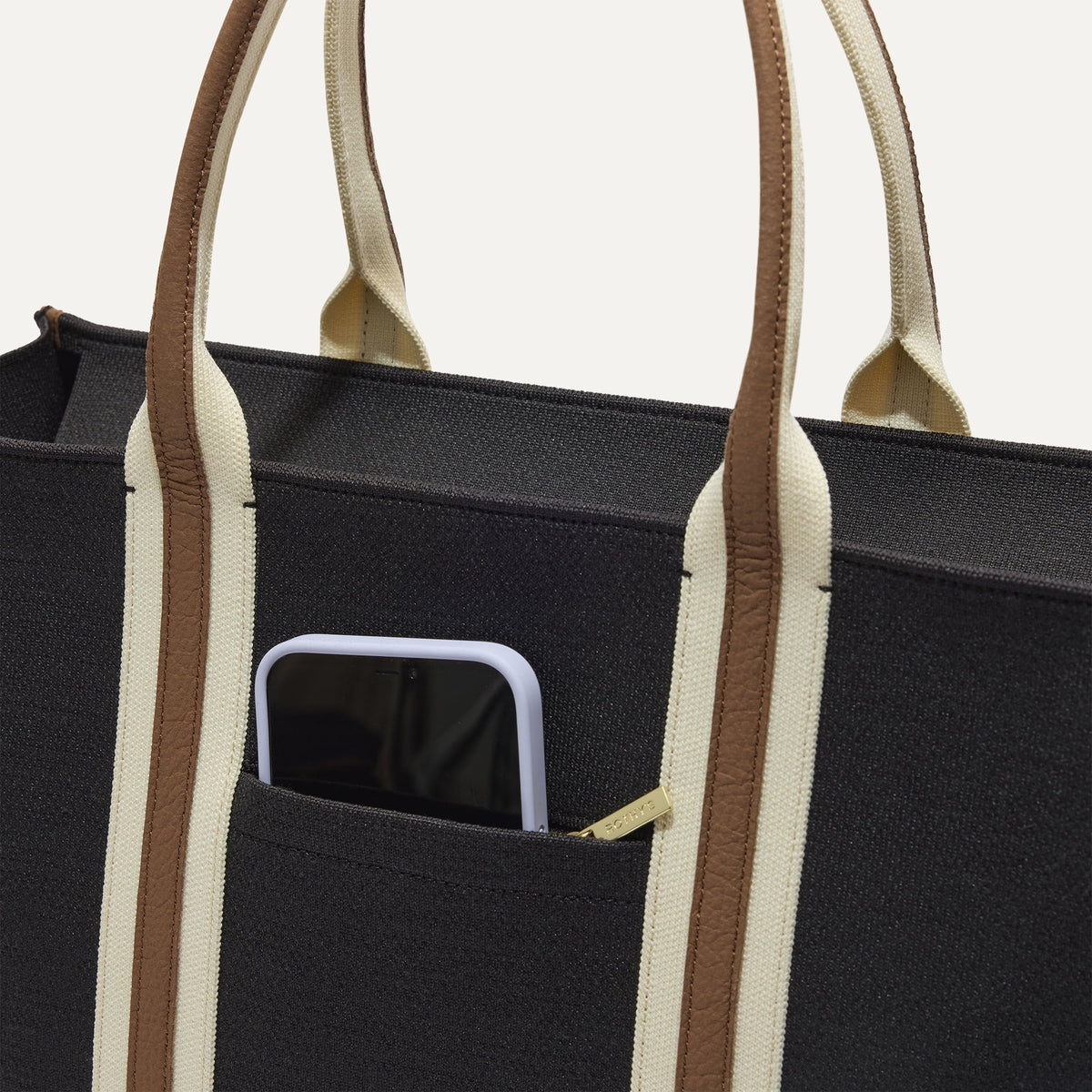 The Classic Tote in Black Coffee | Rothys Bags