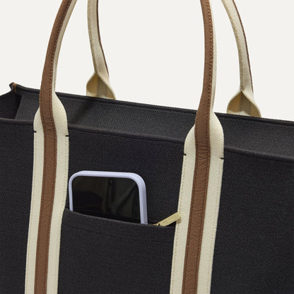 The Classic Tote in Black Coffee | Rothys Bags