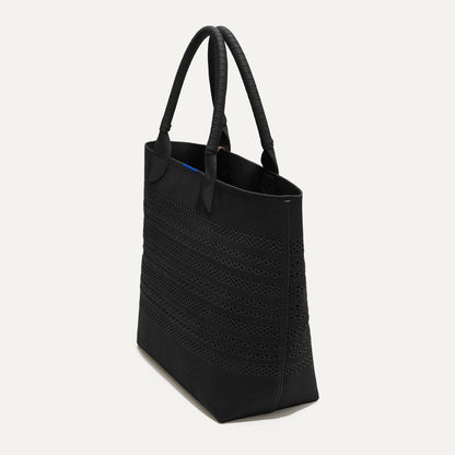 The Lightweight Tote in Black Crochet | Rothys Bags
